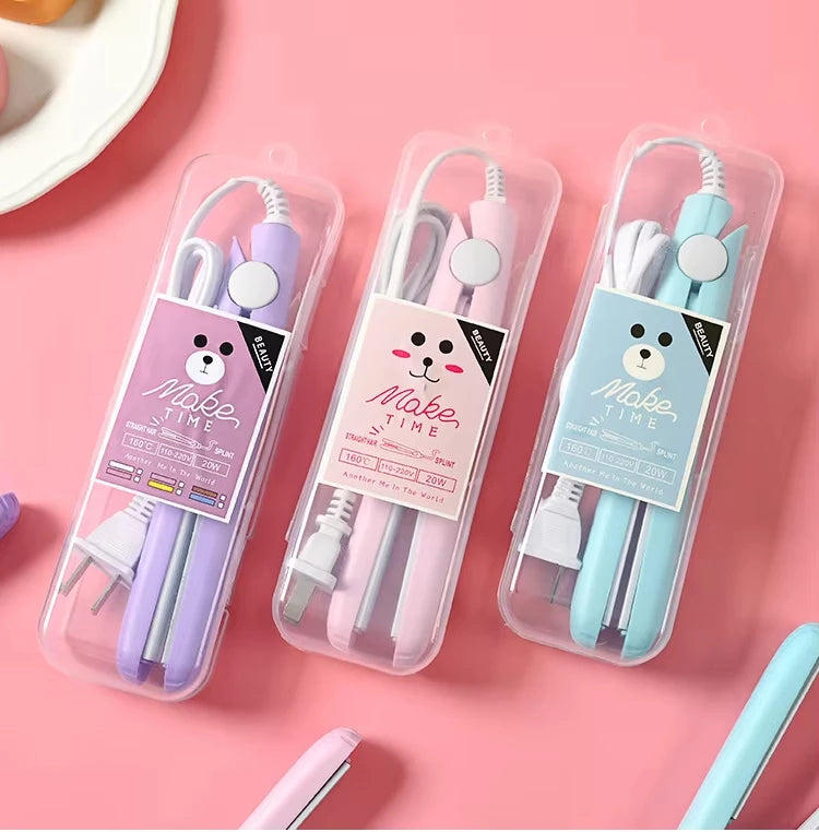 YIBER Mini Ceramic Hair Crimper Wave Iron – Travel Ready Mini Hair Crimper SWANS