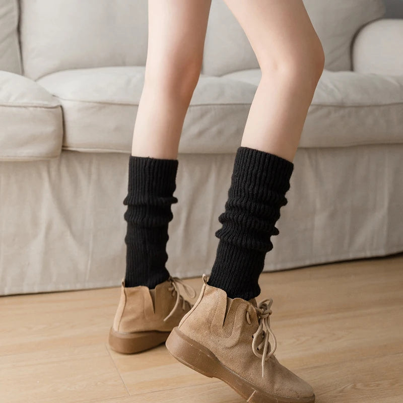 Women's Knit Leg Warmers – Harajuku Lolita Calf Socks Knit Leg Warmers SWANS