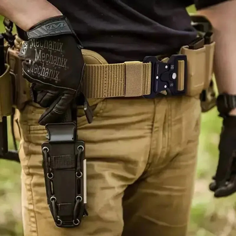 Unisex Tactical Polyester Belt – Outdoor Sports & Casual Tactical Outdoor Belt SWANS
