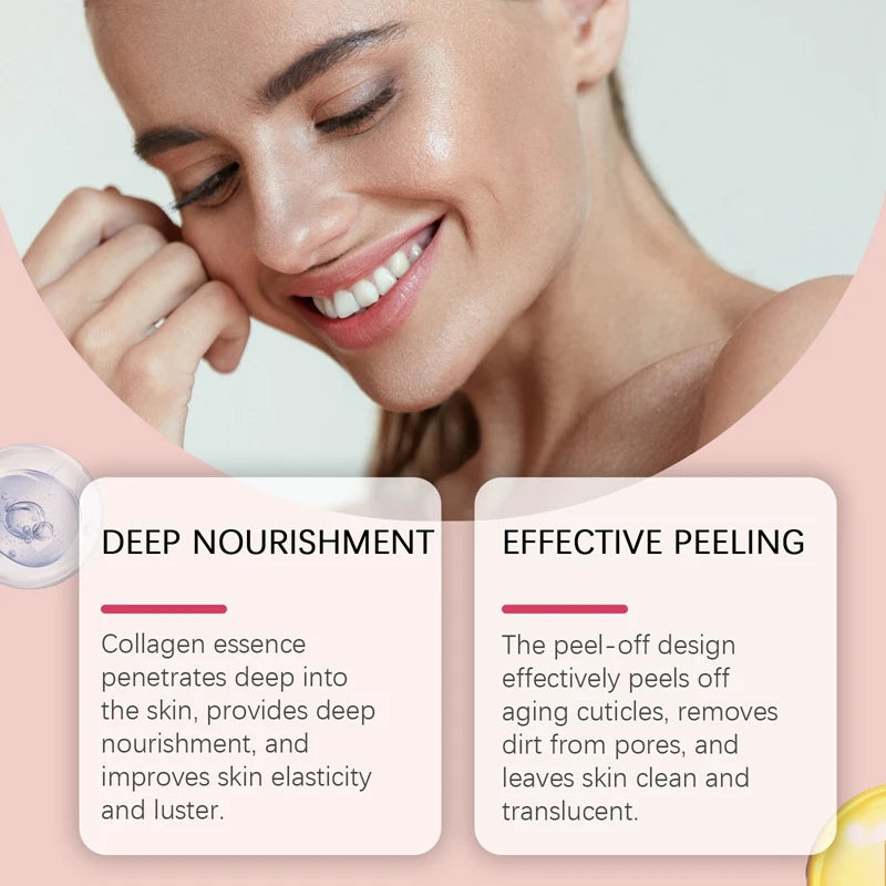 Collagen Night Wrapping Mask Set with Brush – 75ml Cream Night Face Mask SWANS