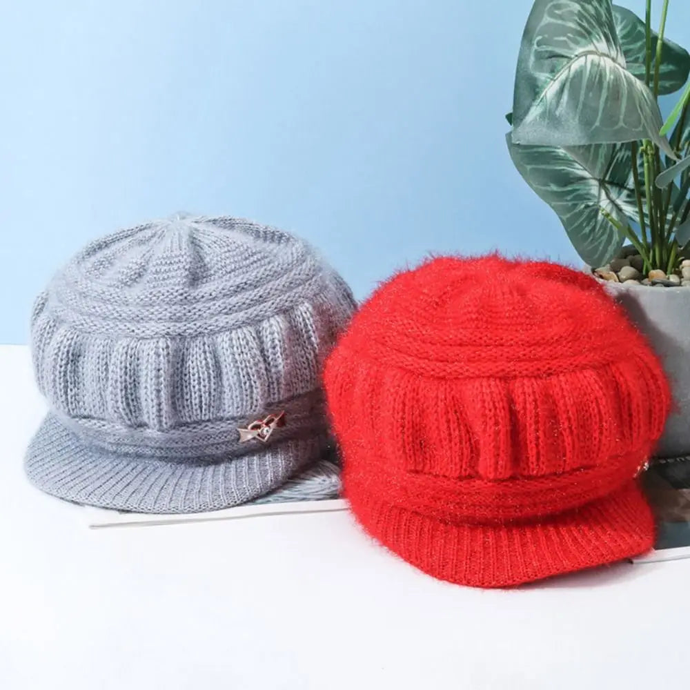 Women's Winter Knitted Beanie Hat – Warm Windproof Cap Knitted Beanie Hat SWANS