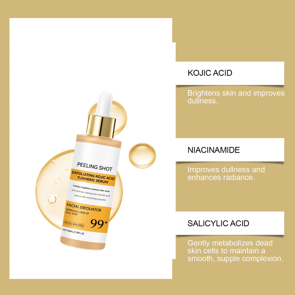 Kojic Acid Turmeric Spray Serum – Exfoliating & Firming Face Serum Spray SWANS