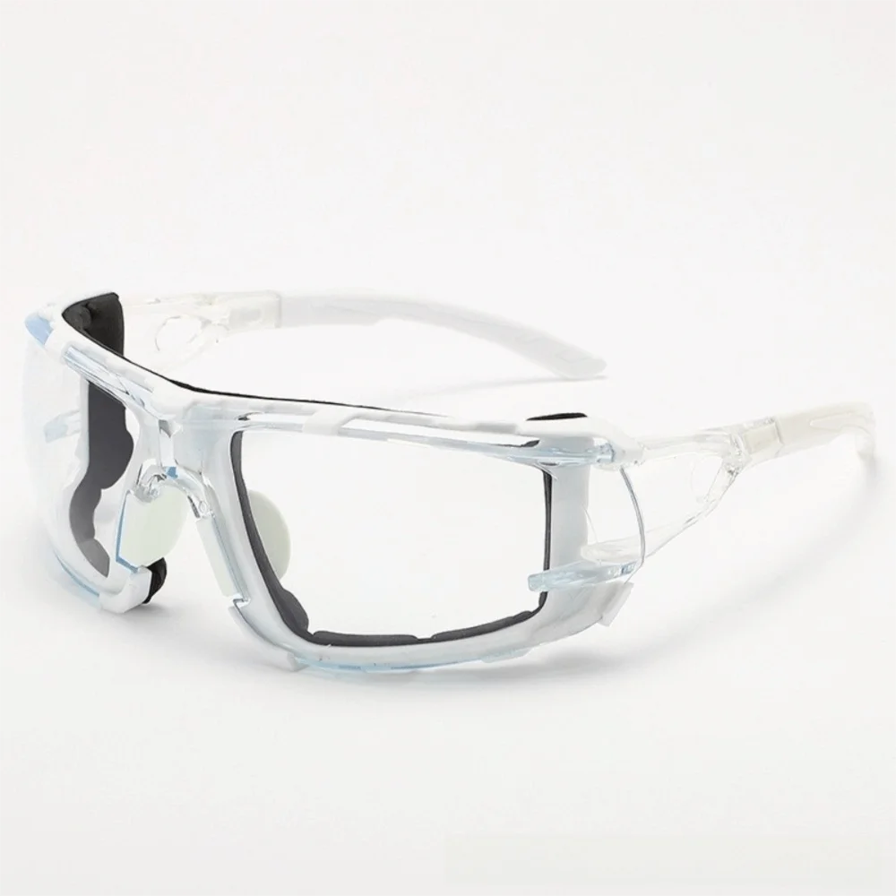 HD Windproof Transparent Safety Goggles – Outdoor Riding Protective Sports Goggles SWANS White
