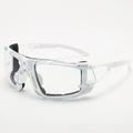HD Windproof Transparent Safety Goggles – Outdoor Riding Protective Sports Goggles SWANS White