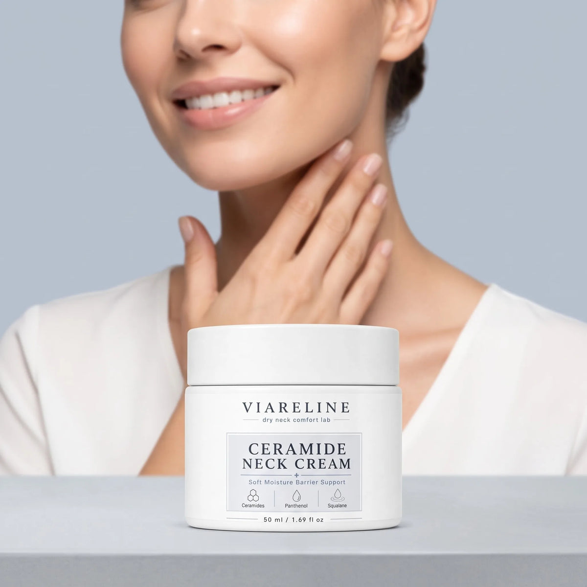 VIARELINE Firming Neck Cream – Anti-Aging Lifting & Hydrating 50g Neck Firming Cream SWANS