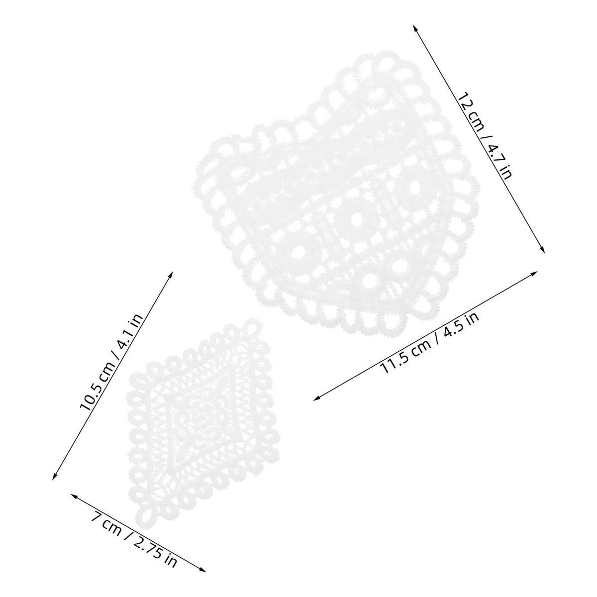 6-Pack Lace Waistband Extenders for Jeans, Pants & Skirts Waistband Extender Set SWANS