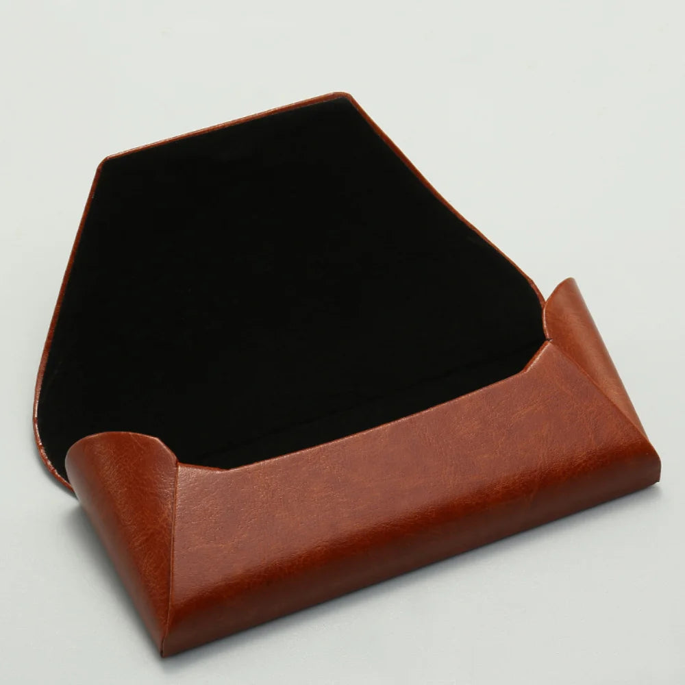 Slip-In Unisex Eyeglasses Case – Faux Leather & Felt Lining Eyeglasses Case SWANS