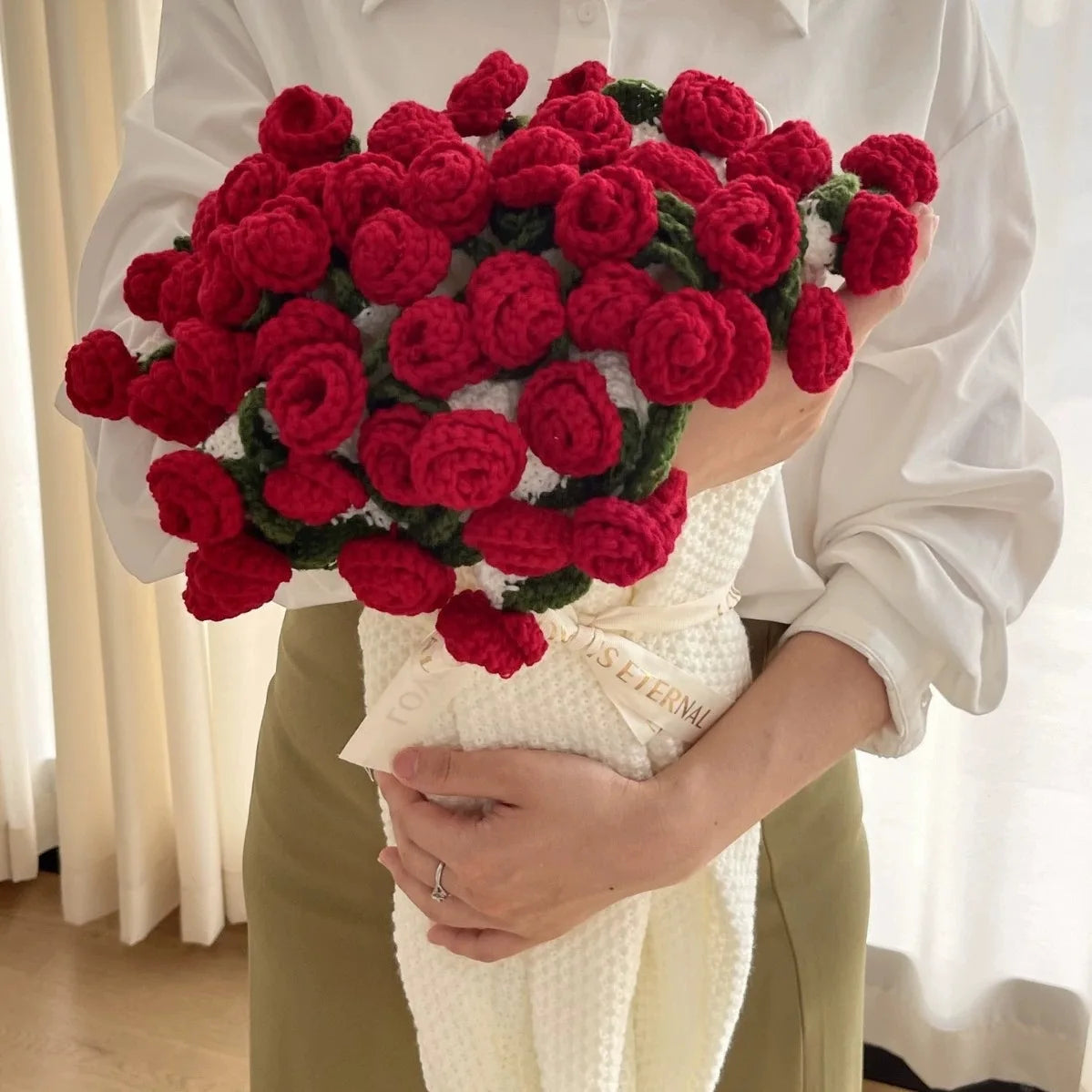 Sunflower Bouquet Blanket – Knitted Throw Unfolds to Sofa Cover Knitted Throw Blanket SWANS rose 60cm 23.62in