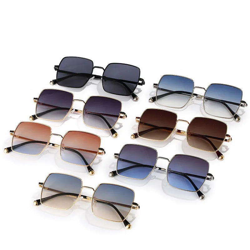 TOYEARN Square Steampunk Sunglasses UV400 Unisex Retro Fashion Sunglasses SWANS
