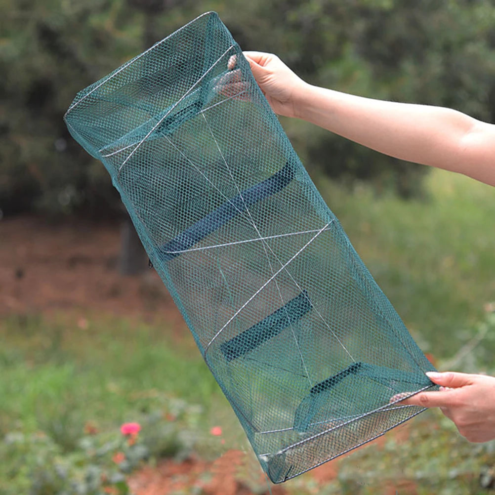Foldable Fish Trap Cage – Crab, Shrimp & Crayfish Net Fishing Trap Net SWANS