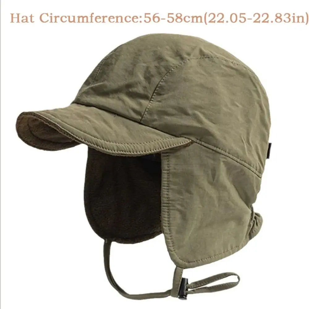 Windproof Velvet Bomber Hat – Unisex Winter Ear Flap Trapper Winter Bomber Hat SWANS