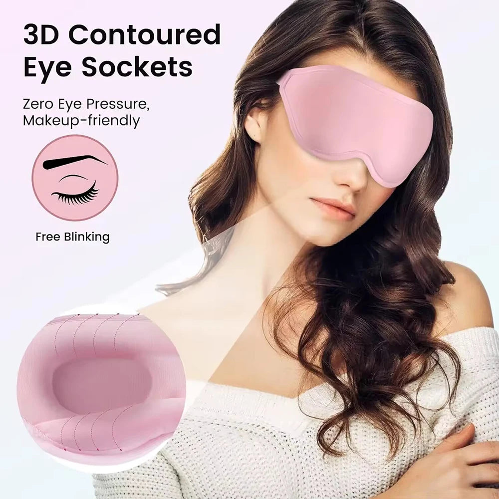 SWANS 3D Contoured Sleep Eye Mask – 100% Light Blocking Sleep Eye Mask SWANS