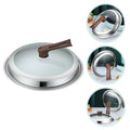 Universal Glass Pot Lid Anti-Splash Stainless Steel Cover Cookware Lid SWANS Default Title