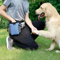 Waterproof Dog Treat Pouch with Poop Bag Dispenser & Belt Dog Training Pouch SWANS Blue