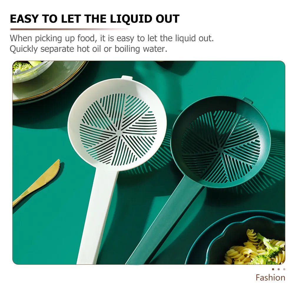 2-Pack Slotted Strainer Spoons – Heat-Resistant Colander Set Kitchen Strainer Spoon SWANS
