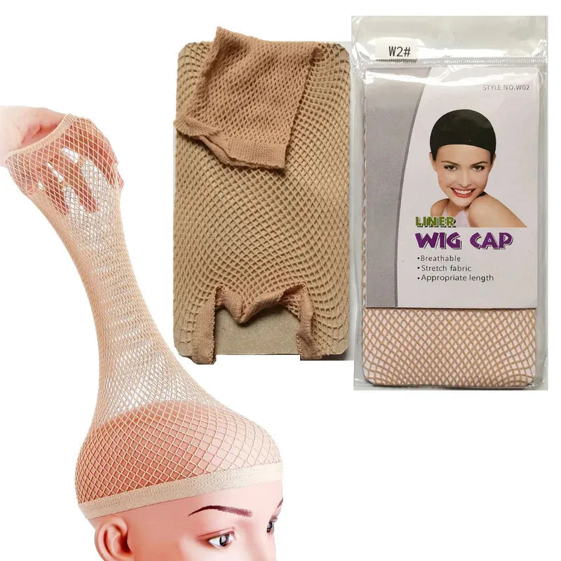 Elastic Nylon Wig Cap – Stretchable Mesh Hairnet for Women Wig Cap Hairnet SWANS