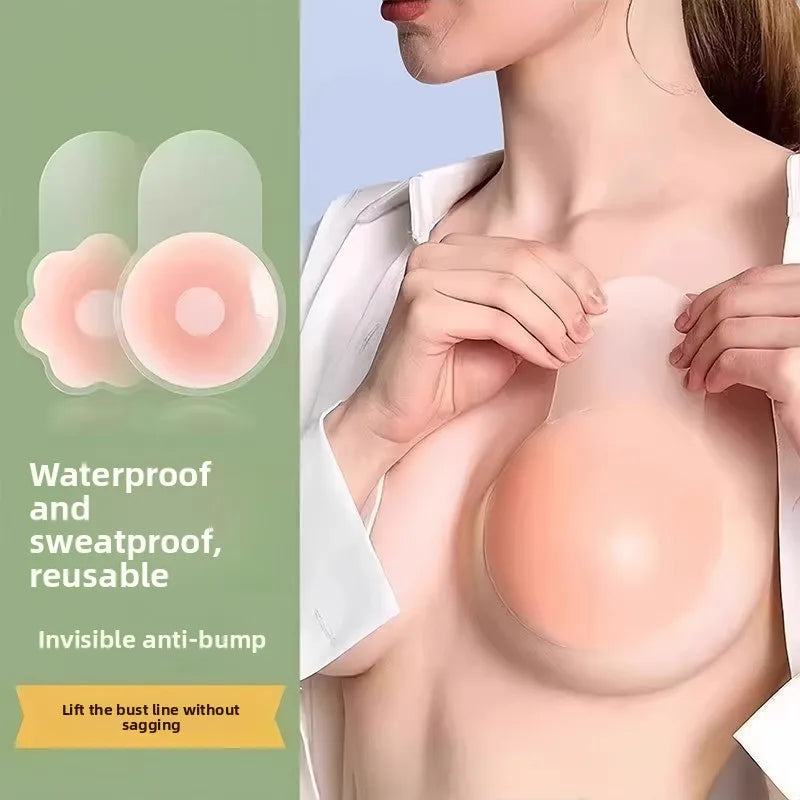 Silicone Invisible Bra Nipple Covers – Reusable Breast Pasties Adhesive Nipple Covers SWANS