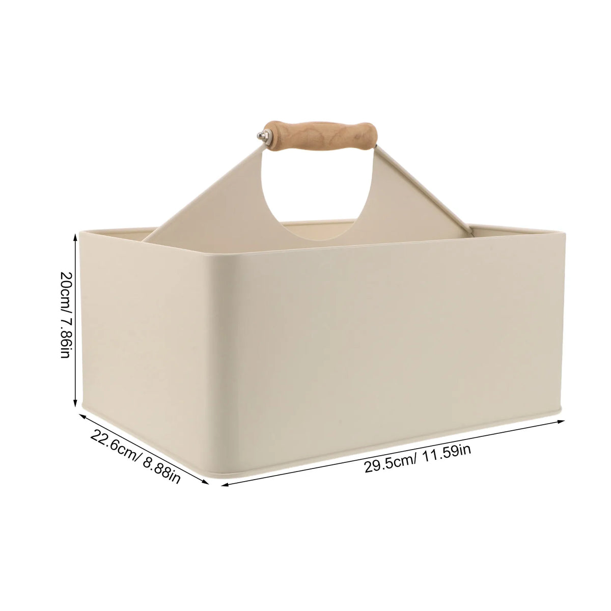 4-Compartment Garden Seed & Tool Storage Caddy – White Garden Storage Caddy SWANS