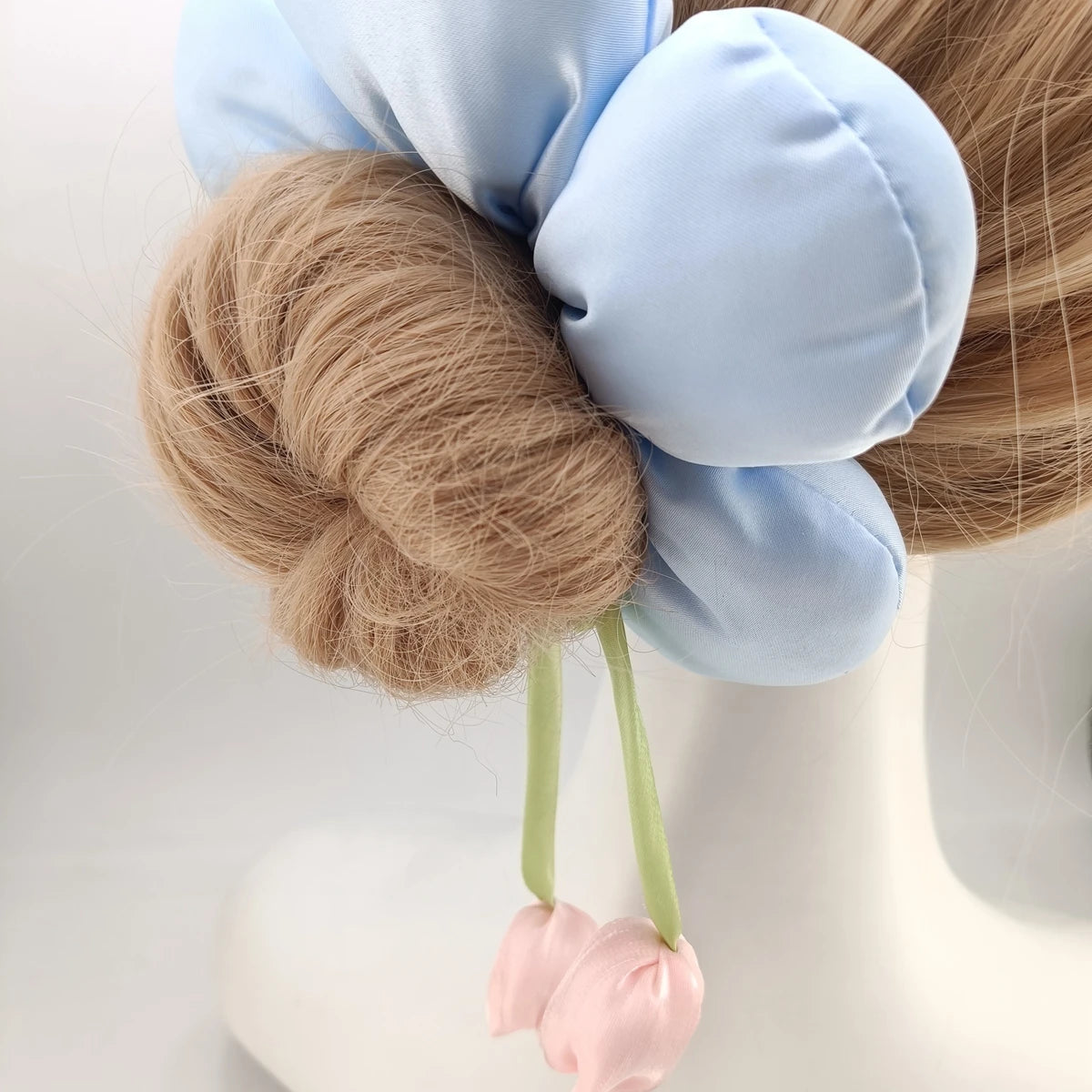Tulip Bow Elastic Hair Tie – Floral Women's Hair Band Elastic Hair Band SWANS