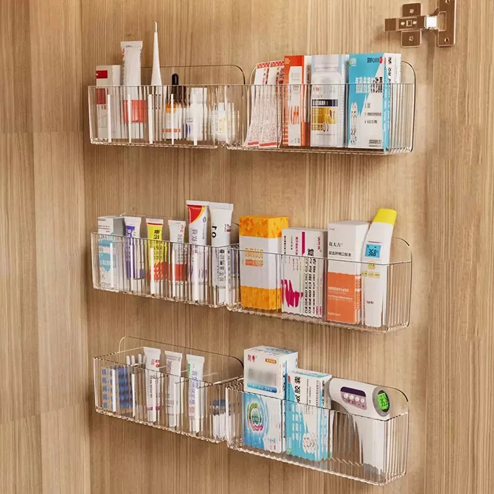SWANS Wall Mounted Storage Box – Cosmetics & Daily Organizer Wall Storage Organizer SWANS