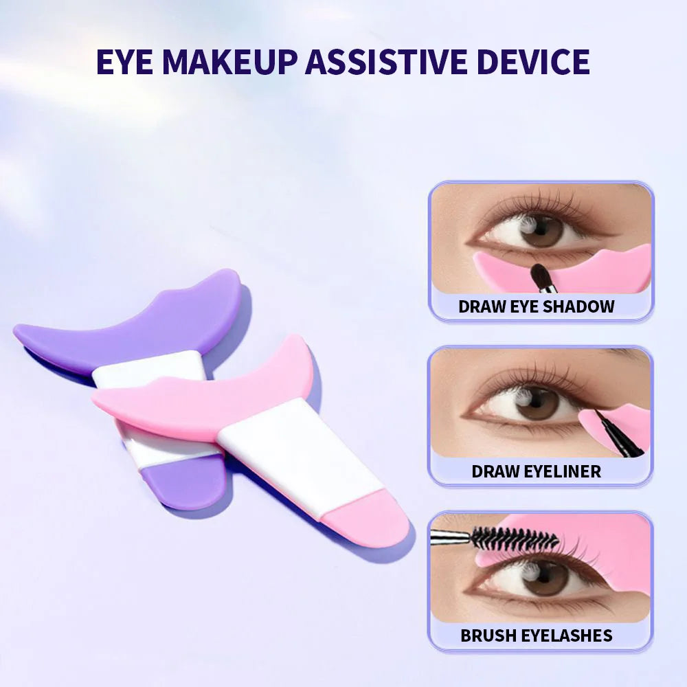 SWANS Silicone Mascara Guard & Eyelash Applicator Shield Tool Eyelash Applicator Tool SWANS purple