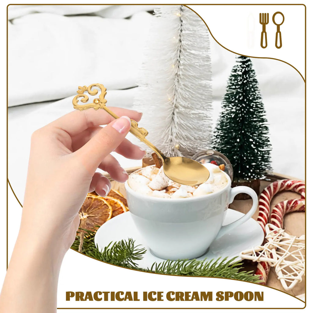 Stainless Steel Dessert Spoon – Ice Cream, Coffee & Soup Dessert Spoon SWANS