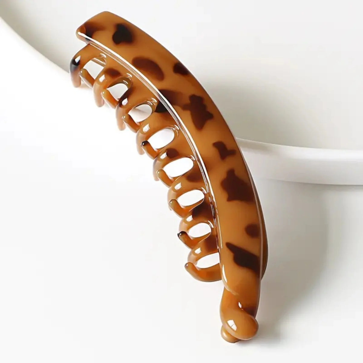 Tortoiseshell Hair Comb – Stylish Barrette for All Hair Types Hair Comb Barrette SWANS Coffee amber