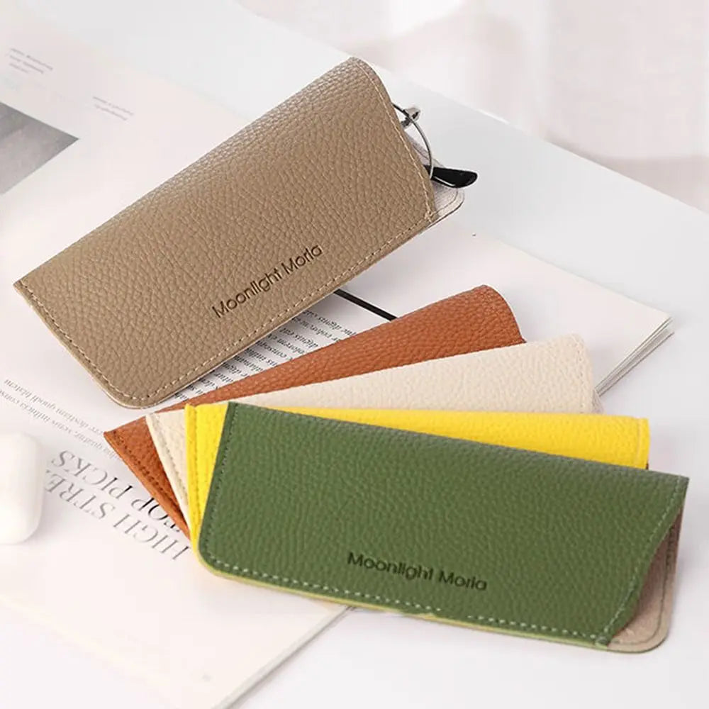 Soft PU Leather Glasses Case – Unisex Eyewear Pouch Bag Eyewear Case SWANS