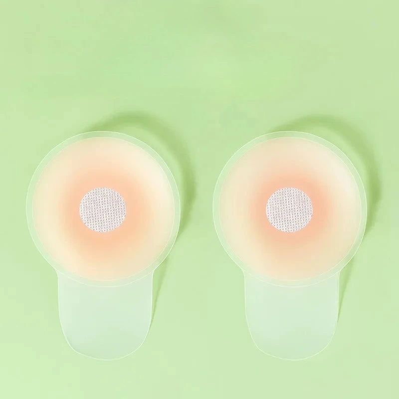 Silicone Invisible Bra Nipple Covers – Reusable Breast Pasties Adhesive Nipple Covers SWANS round-6.5 CM