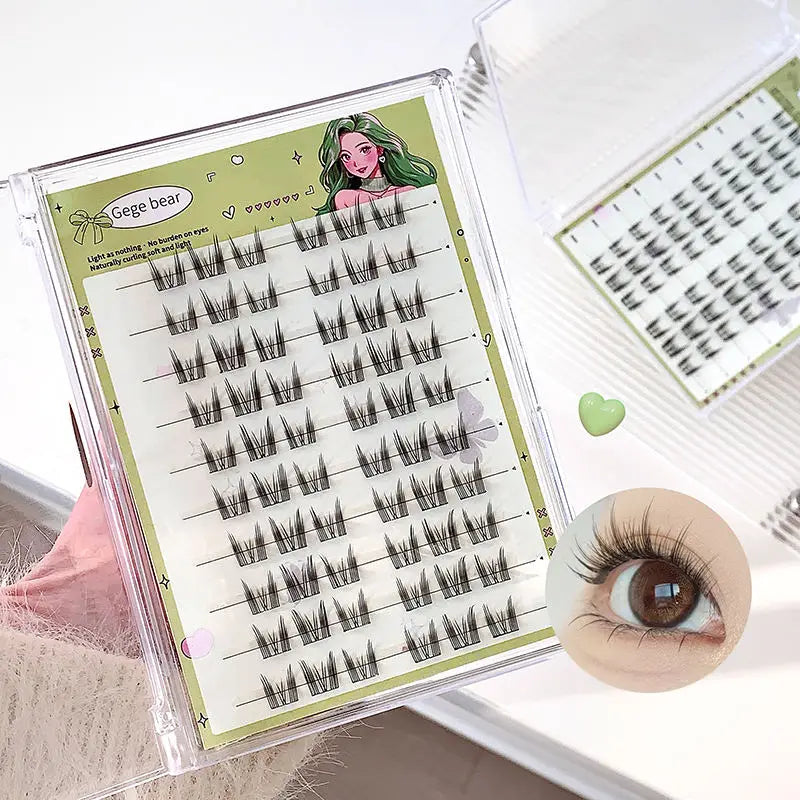 No-Glue Sunflower False Eyelashes – Segmented DIY Lash Clusters False Eyelashes SWANS