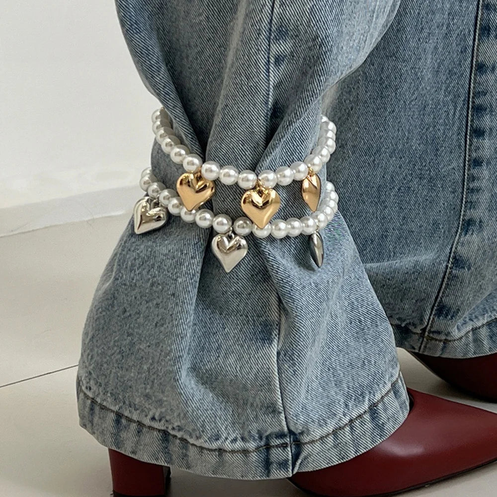 Pearl Chain Tassel Anklet – Multilayer Fashion Foot Jewelry Fashion Anklet SWANS