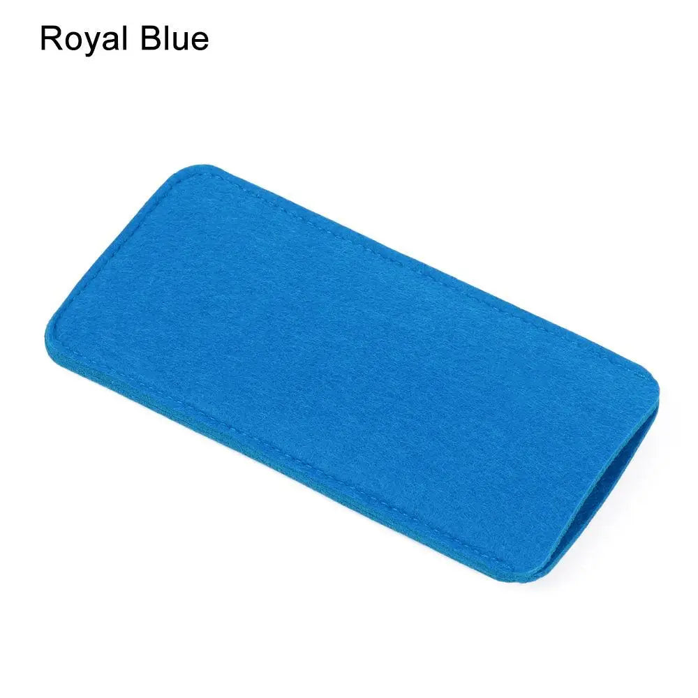 Soft Felt Glasses Case – Portable Eyewear Sleeve Pouch Eyewear Sleeve Case SWANS royal blue