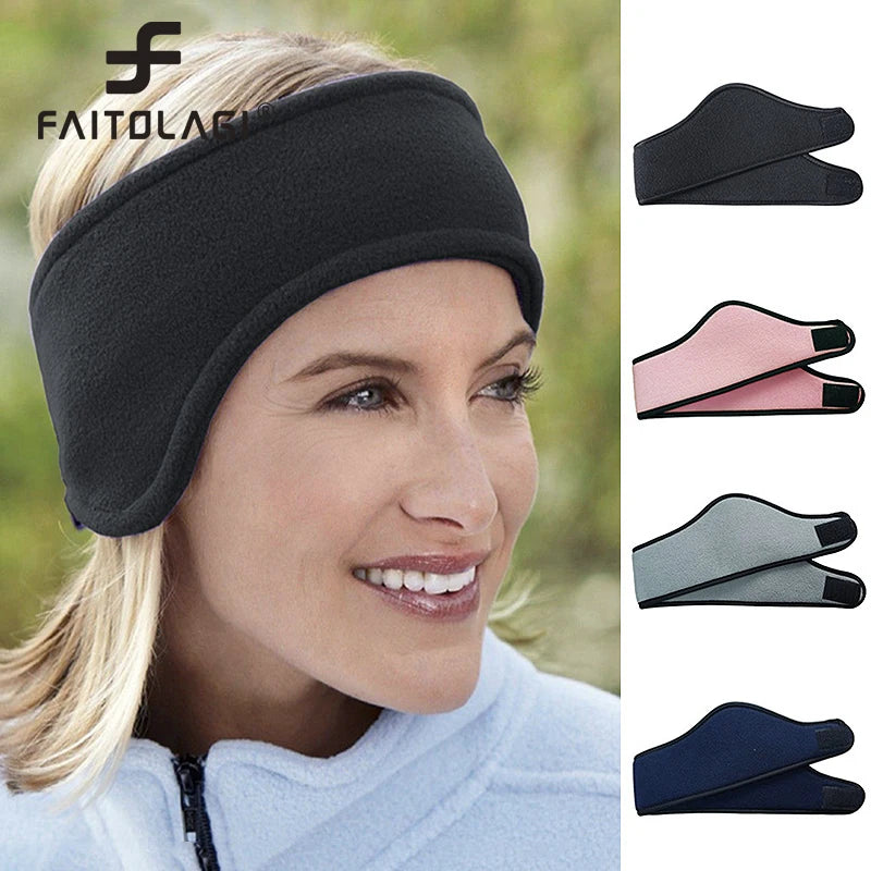 Polar Fleece Ear Headband – Unisex Winter Sport Warmer Sport Ear Headband SWANS