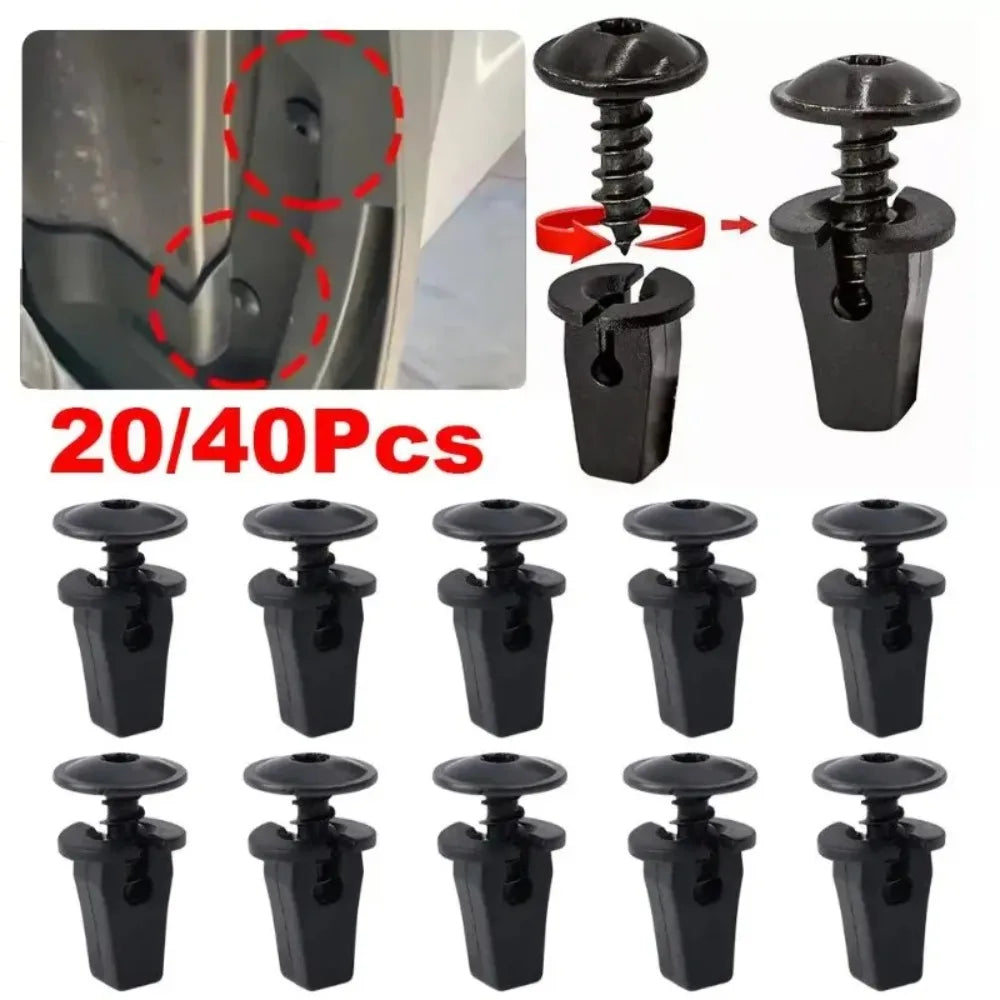 Mudguard Fastener Clips Nylon Snap Screws for VW & Audi 20/40/80pc Auto Fastener Clips SWANS