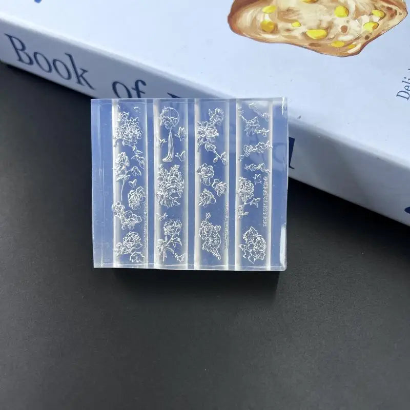3D Peony Silicone Nail Mold – DIY Floral Nail Art Template Nail Art Mold SWANS 1Pcs