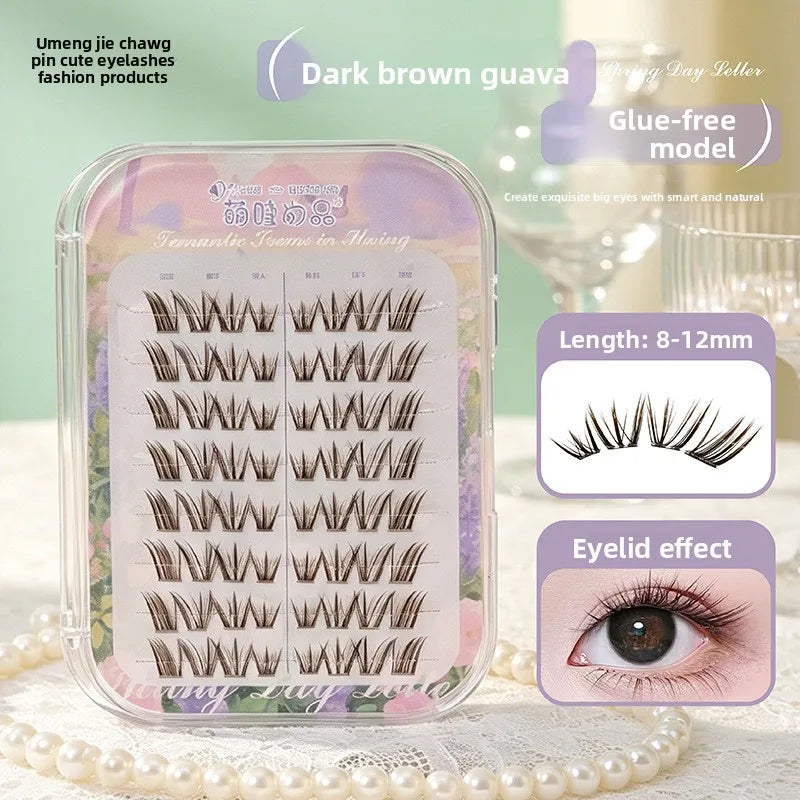 SWANS Self-Adhesive False Eyelashes – Wispy Fox Eye Lashes