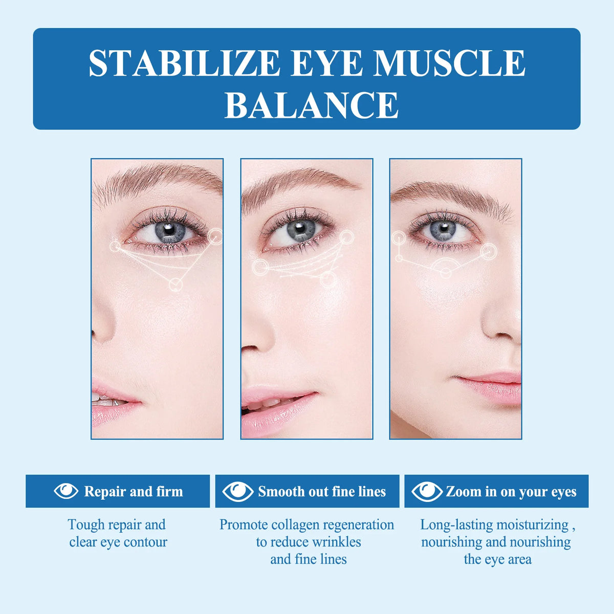 West Month Snake Venom Peptide Eye Cream – Anti-Aging 30g Peptide Eye Cream SWANS