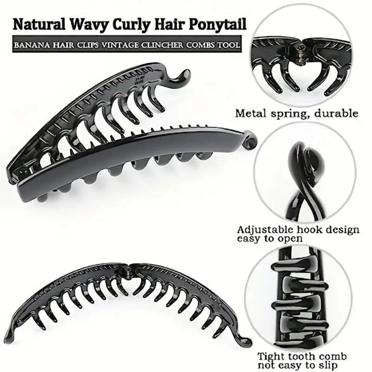 Tortoiseshell Hair Comb – Stylish Barrette for All Hair Types Hair Comb Barrette SWANS