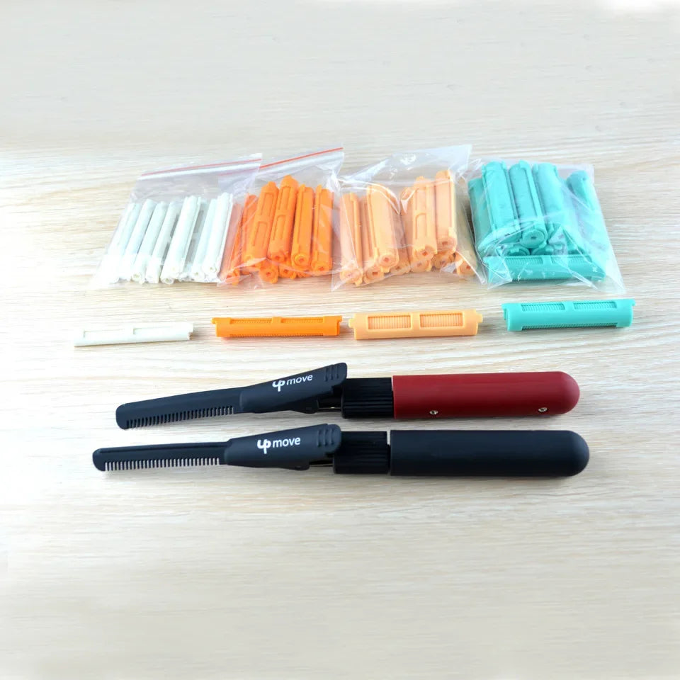 Korean Heatless Hair Curler Set – 40pc Flexi Rods & Perm Kit Hair Curler Set SWANS