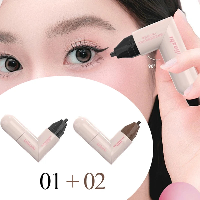 Rotating Eyeliner Stamp Pen – Waterproof Liquid Liner Liquid Eyeliner Pen SWANS 01 and 02 2pcs