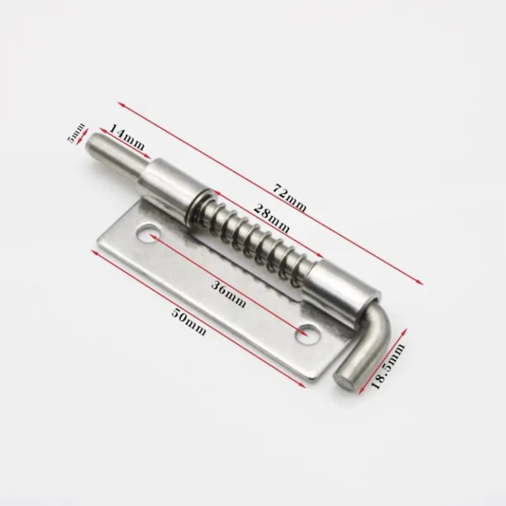Stainless Steel Spring Loaded Door Latch Bolt & Cabinet Lock Door Latch Bolt SWANS right-3inch