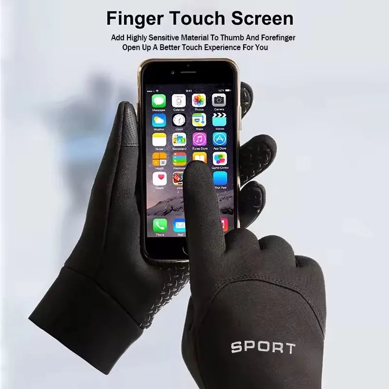 Winter Touchscreen Fleece Gloves – Windproof Cycling & Skiing Winter Sports Gloves SWANS