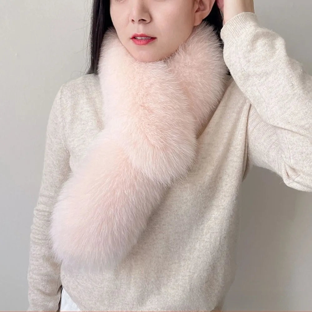 Luxury Faux Fur Winter Neck Scarf – Plush Warm Wrap for Women Faux Fur Scarf SWANS