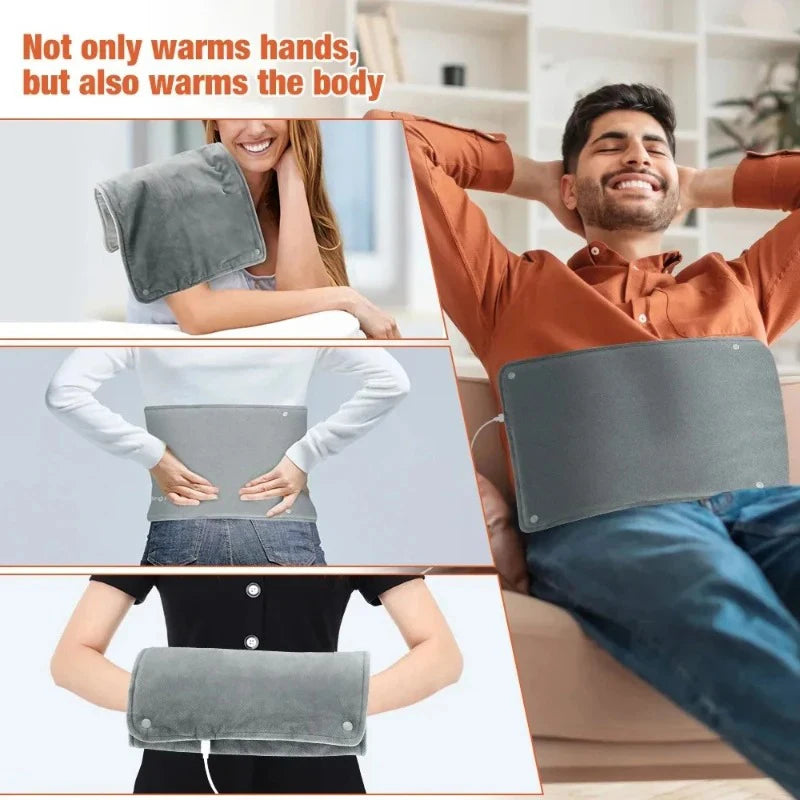 USB Heated Shawl Blanket – Thermostatic Velvet Hand & Leg Warmer Heated Shawl Blanket SWANS