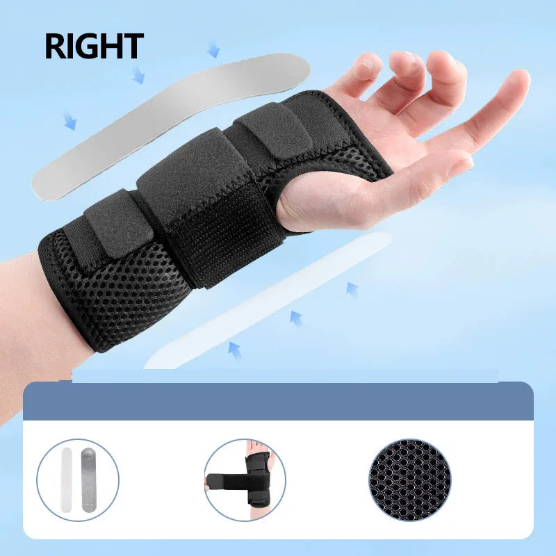 SWANS Wrist Brace with Splint – Adjustable Hand Support Wrist Support Brace SWANS Black-Right L
