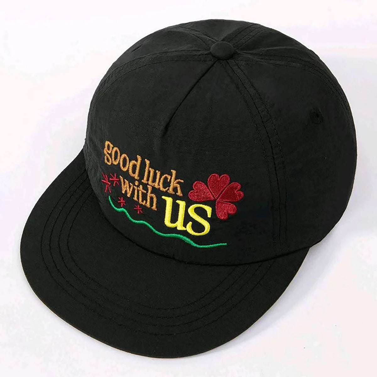 Sweet Embroidered Baseball Cap | Quick-Dry Flat Brim Sun Hat Baseball Cap SWANS