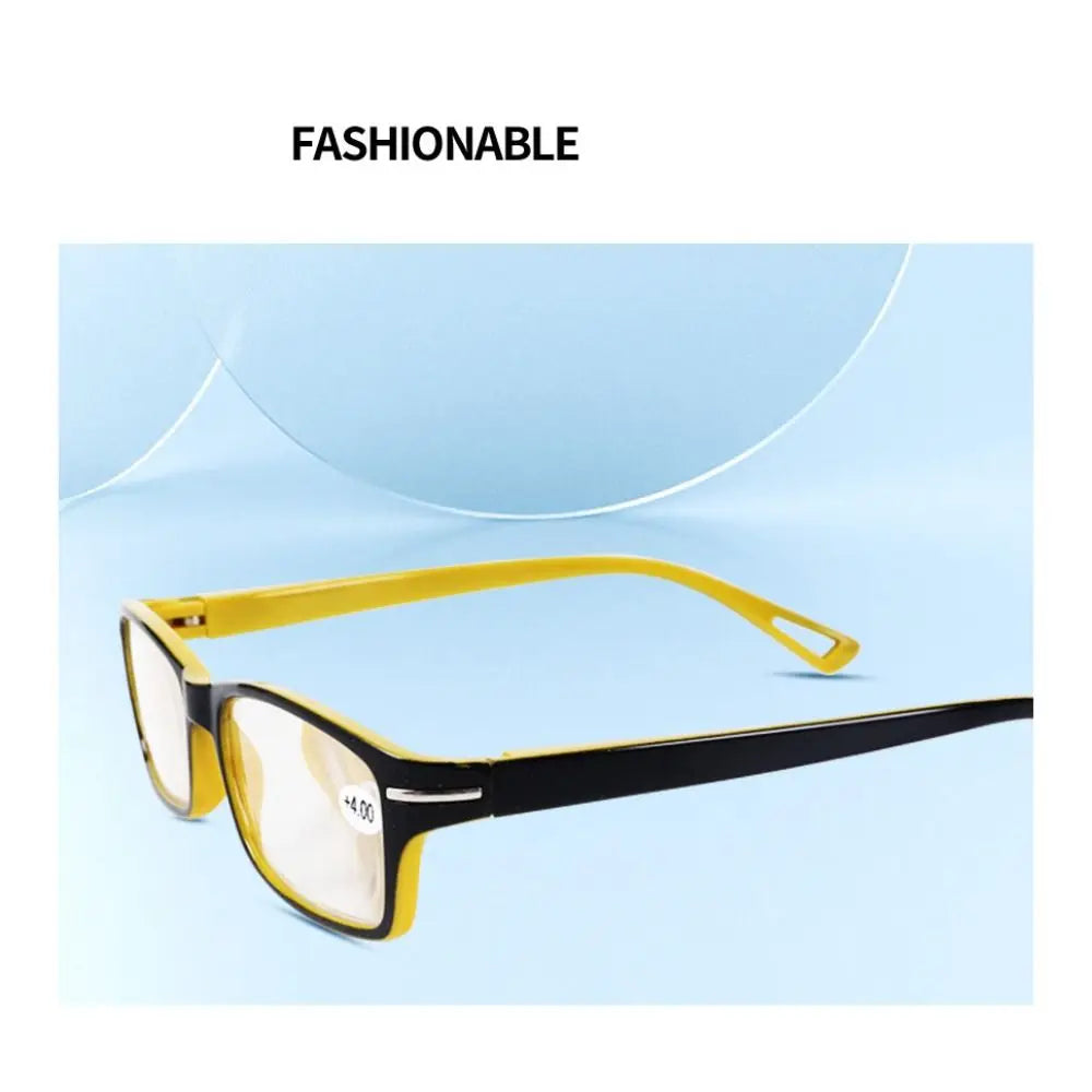 Rectangle PC Plastic Reading Glasses – Unisex Clear Lens Readers Reading Glasses SWANS