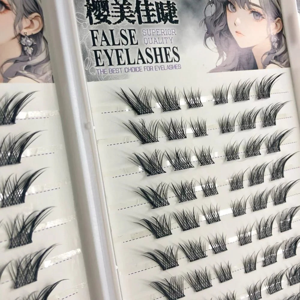 Self-Adhesive Glueless False Eyelashes – Fluffy Fox Eye False Eyelashes SWANS