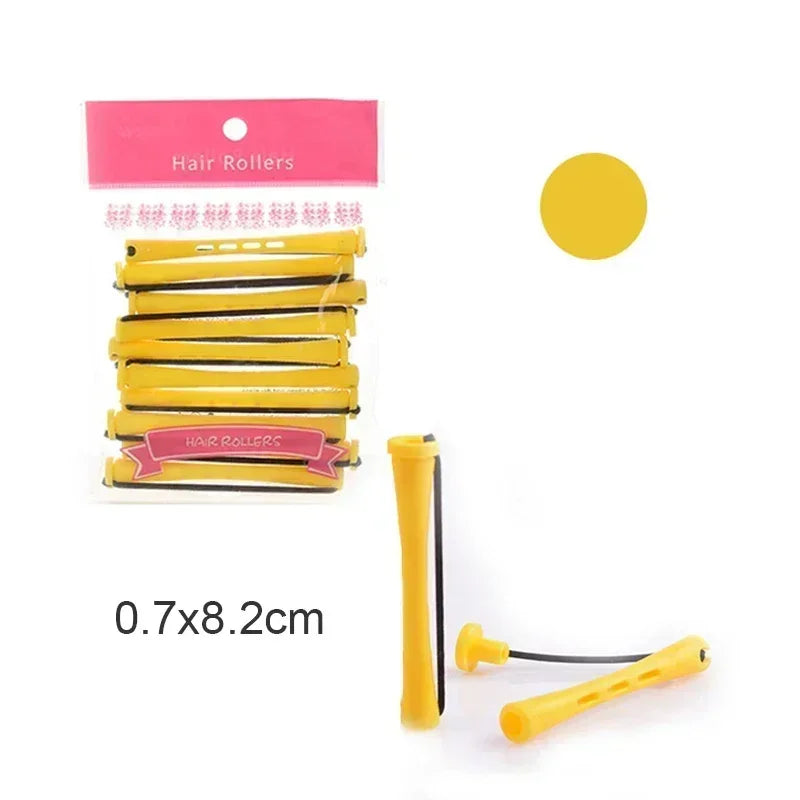 10-Pack Heatless Perm Rods – Cold Wave Hair Curling Rollers Hair Curling Rollers SWANS 0.7x8.2cm