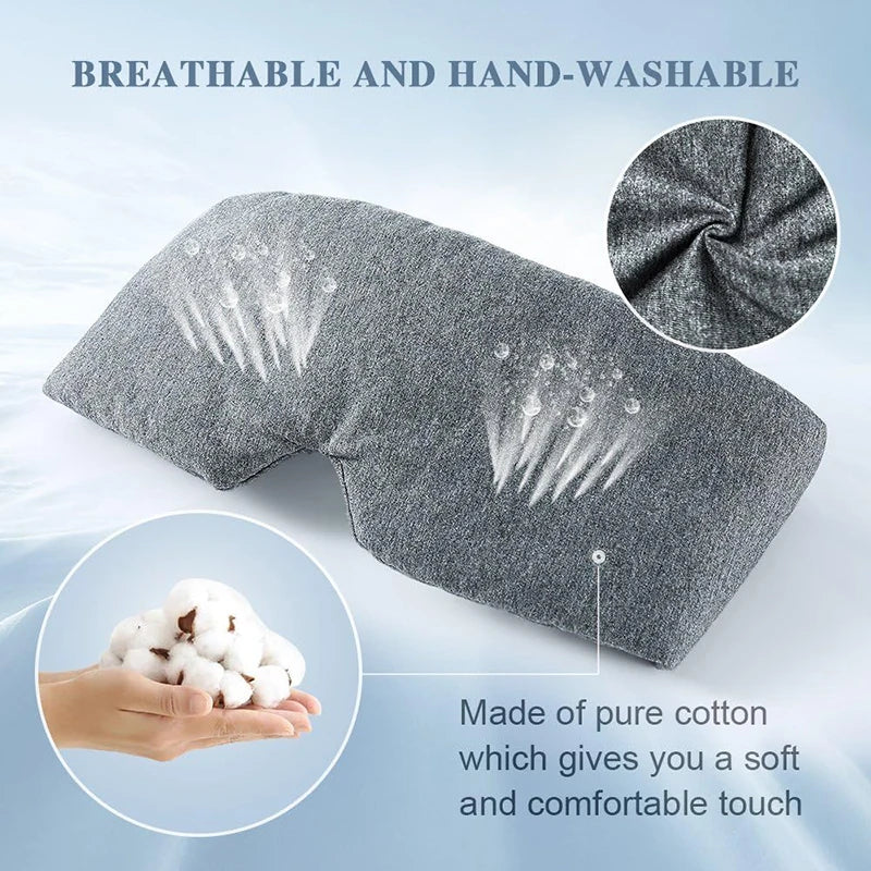SWANS Cotton Sleep Mask – Soft Breathable Adjustable Eye Cover Sleep Eye Mask SWANS